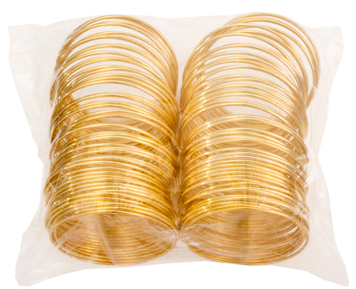 Metal Rings 4in (10.2cm) Brass 100pcs