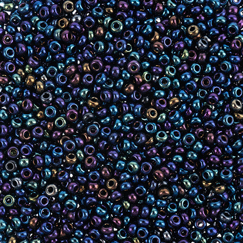 Czech Seed Bead 10/0 Opaque NAVY BLUE IRIS 22g Vial
