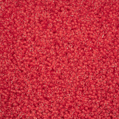 Czech Seedbead 10/0 Terra Intensive Color Lined Red