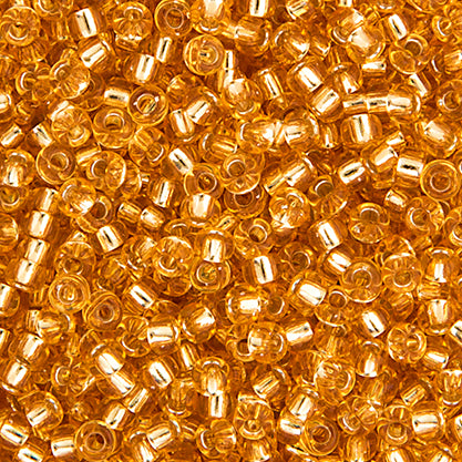 Miyuki Seed Beads 8/0 Gold Silver Lined