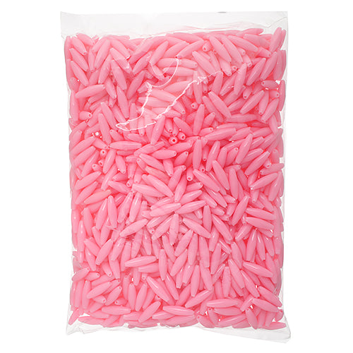 Spaghetti 19x6mm Opaque Pink