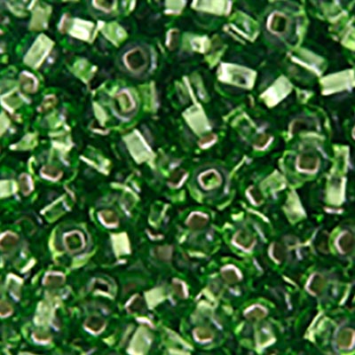 Czech Seed Bead 2/0 22g Vial Silver Lined  LIME