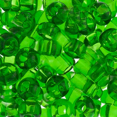 Czech Seed Bead 2/0 22g Vial Transparent MED.GREEN