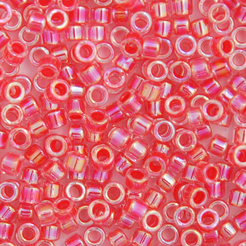 Delica Bead 11/0  Dark Rose AB Lined