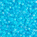 Miyuki Seed Beads 8/0 Dark Aqua Transparent  AB