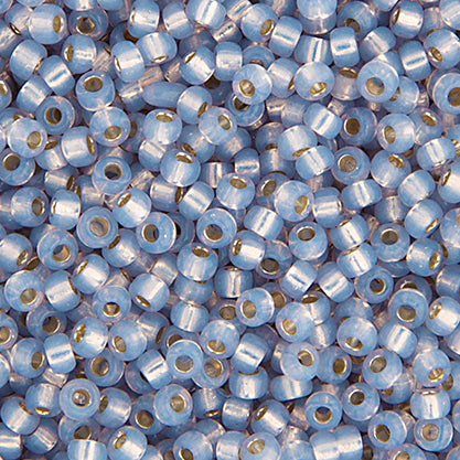 Miyuki Seed Beads 11/0 SmokeGrey Silver Lined Opal Alabaster