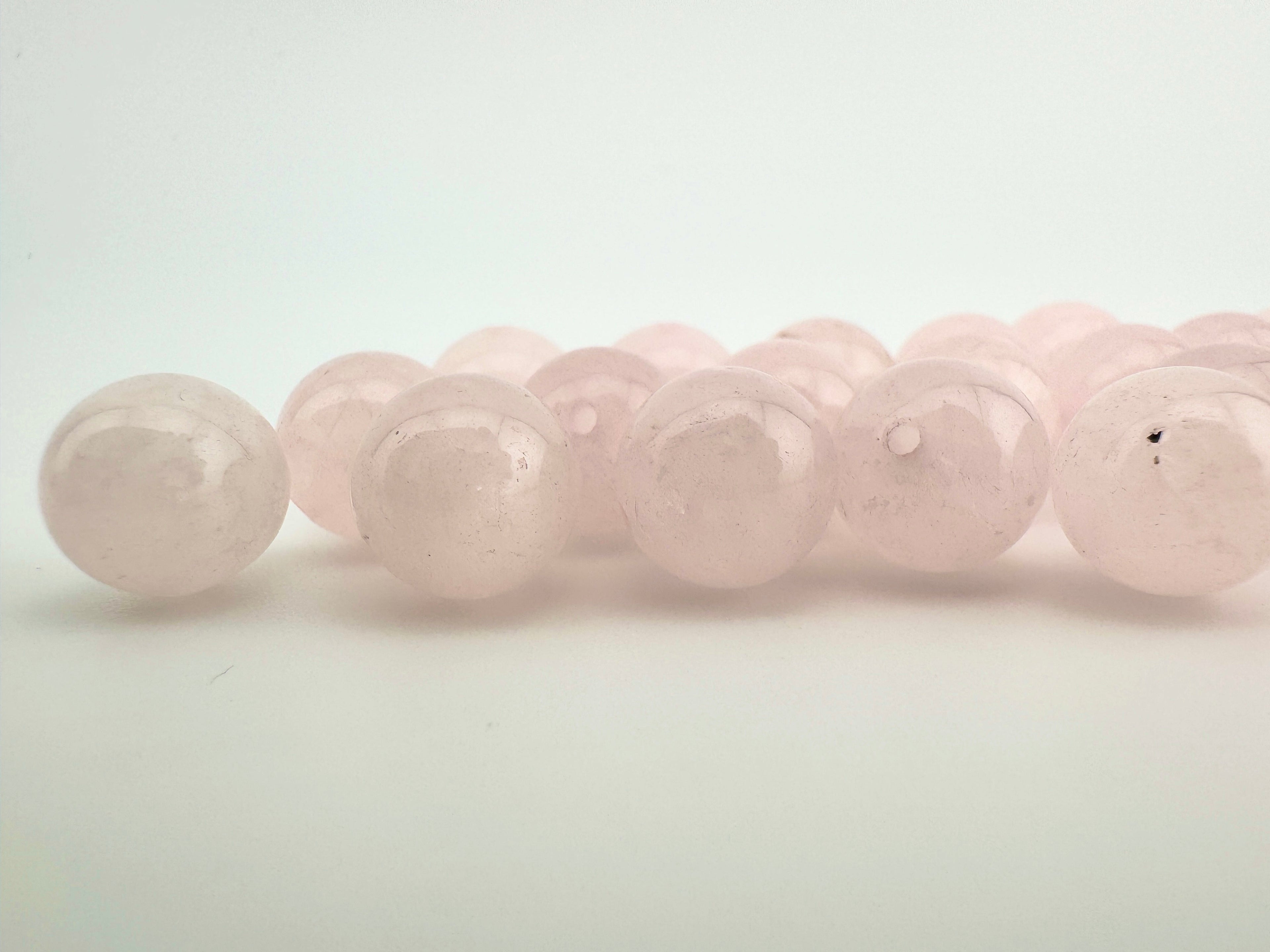 Rose Quartz Bracelet Available in 4mm, 6mm, 8mm, 10mm, 12mm, 14mm Sizes
