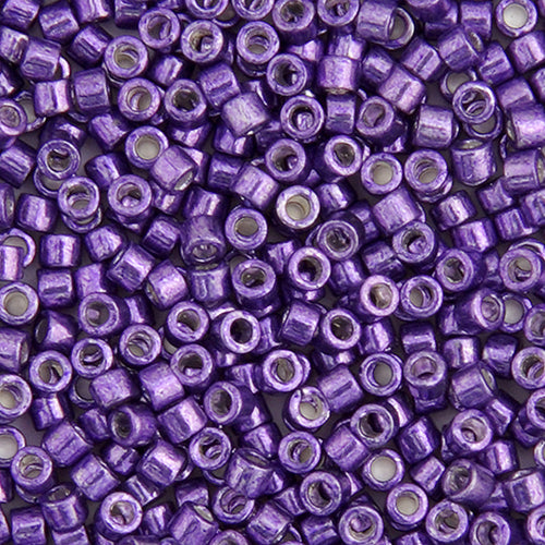Delica Bead 11/0  Dark Lilac Opaque  Galvanized