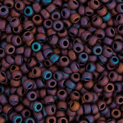 Miyuki Seed Beads 8/0 Copper Ab Matte Metallic
