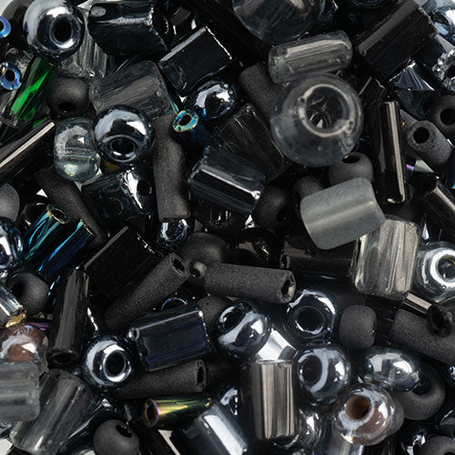 Czech Seedbead 10/0 Assorted Black