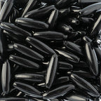 Spaghetti 19x6mm Opaque Black