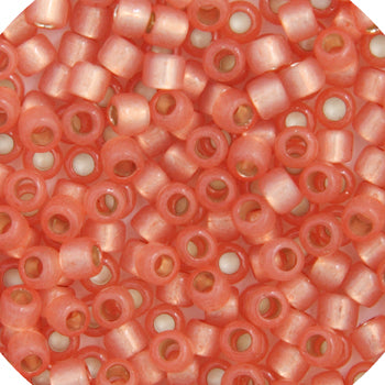 Miyuki Delica 11/0 5.2g Vial Peach Alabaster Opal Silver Lined
