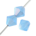 Preciosa Czech Crystal Matte Spphire AB Bicone 4mm 