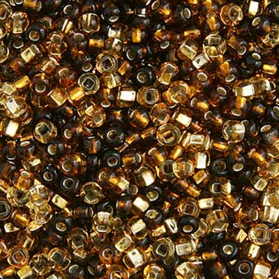 Czech Seed Bead 10/0 TOPAZ MIX Silver Lined 22g Vial