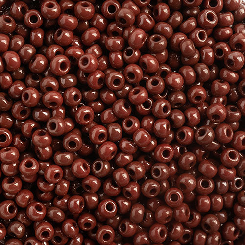 Czech Seed Bead 10/0 Opaque DARK BROWN 22g Vial