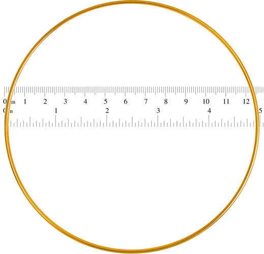 Metal Rings 5in (12.7cm) Brass 100pcs