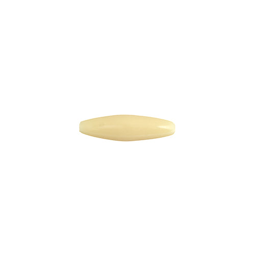 Spaghetti 19x6mm Opaque Ivory