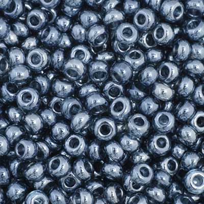 Czech Seed Bead 11/0 Vial Black Diamond Luster