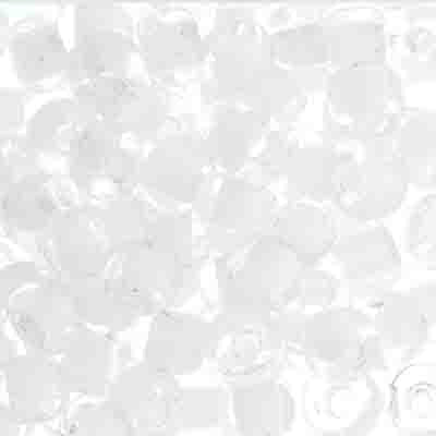 Czech Seed Bead 2/0 22g Vial CRYSTAL/WHITE TERRA