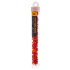 Czech Seed Bead 2/0 22g Vial RED Silver Lined  MIX