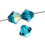 Preciosa Czech Crystal Indicolite AB Bicone 4mm 