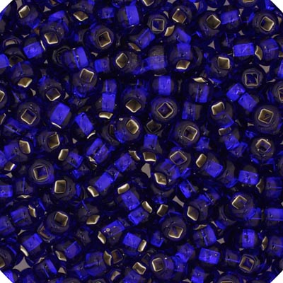 Czech Seed Bead 6/0 22g Vial Silver Lined  ROYAL BLUE