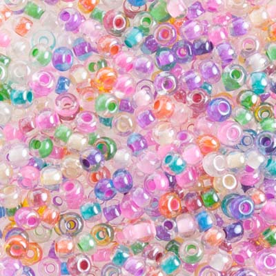 Czech Seed Bead 6/0 22g Vial COLOURLINE CRYSTAL