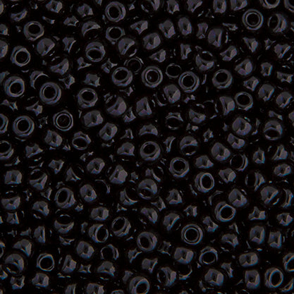 Miyuki Seed Beads 6/0 Black Opaque