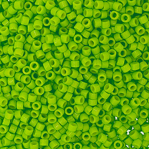 Delica Bead 11/0 Duracoat Opaque  Neon Green