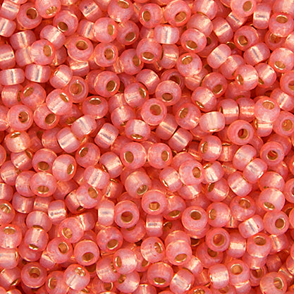 Miyuki Seed Beads 11/0 Salmon Silver Lined Alabaster