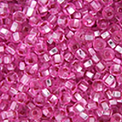 Czech Seed Bead 6/0 22g Vial SILVERLINE ROSE