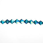 Preciosa Czech Crystal Indicolite AB Bicone 4mm