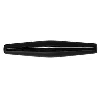 Acrylic Hairbone Pipe 2in Jet Black (10pcs)