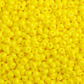 Czech Seed Bead 10/0 Opaque LEMON YELLOW 22g Vial