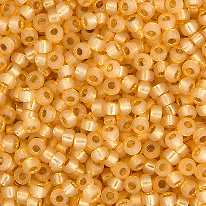Miyuki Seed Beads 11/0 Light Topaz Silver Lined Alabaster