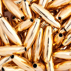 Spaghetti 19x6mm Opaque Gold