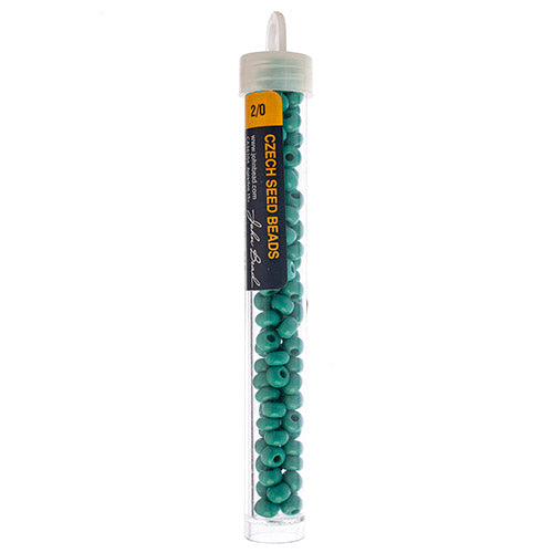 Czech Seed Bead 2/0 22g Vial Opaque Turquoise