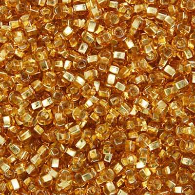 Czech Seed Bead 10/0 Silver Lined  GOLD 22g Vial