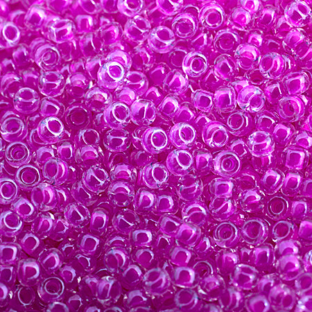 Miyuki Seed Beads 11/0 Fushsia Luminous Neon C/L