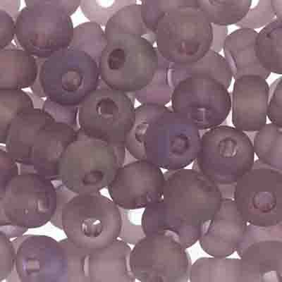 Czech Seed Bead 2/0 22g Vial Transparent Light AMETHYST AB MATT
