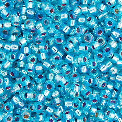 Miyuki Seed Bead 11/0 Vial Aqua Silver Lined AB