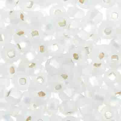 Czech Seed Bead 6/0 22g Vial CRYSTAL Silver Lined  RAINBOW/MATT