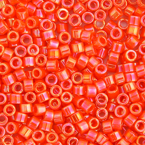 Delica Bead 11/0  Orange Opaque  AB
