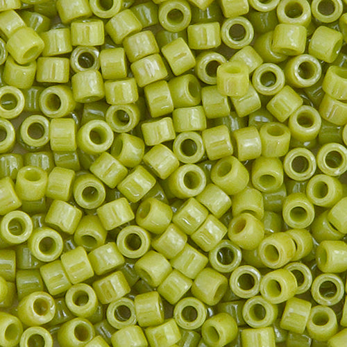 Delica Bead 11/0  Chartreuse Opaque  Glazed Luster