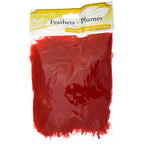 Marabou Feathers 4-6in Red