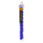 Czech Seed Bead 2/0 22g Vial Transparent COBALT BLUE