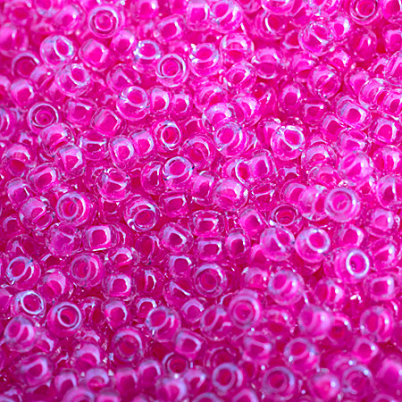 Miyuki Seed Beads 11/0 Hot Pink Luminous Neon C/L