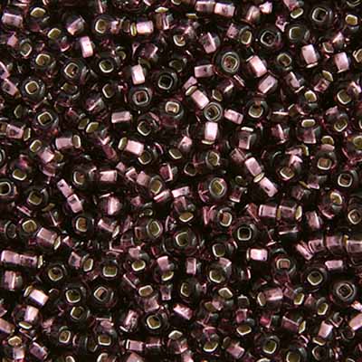 Czech Seed Bead 10/0 Silver Lined  PURPLE 22g Vial