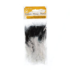 Marabou Feathers 4-6in Wht/Black