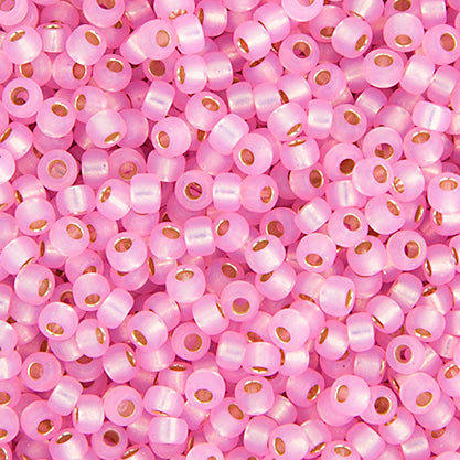 Miyuki Seed Beads 6/0 Pink Silver Lined Alabaster
